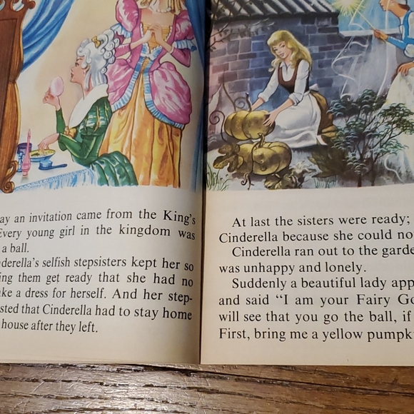 "Cinderella" VERY Vintage Beautiful 1967 Paperback Book Finland Beautiful - Picture 5 of 16